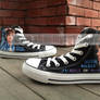 Justin Bieber Hand Painted Canvas Sneaker Shoes