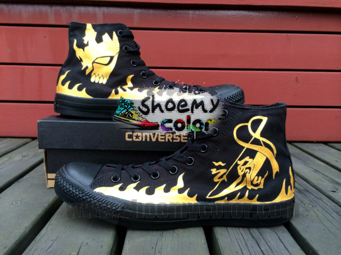 Bleach Logo Hand Painted Converse Canvas Shoes