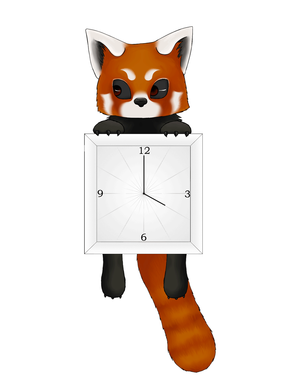 Red Panda Clock Animated By Coffin Rabbit On Deviantart Red Panda Clock Animated By Coffin Rabbit On Deviantart