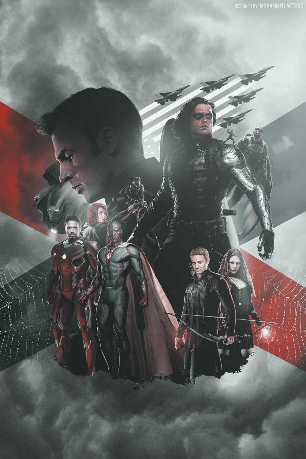 Captain America: Civil War - Mobile Wallpaper by muhammedaktunc on DeviantArt Captain America: Civil War - Mobile Wallpaper by muhammedaktunc on DeviantArt