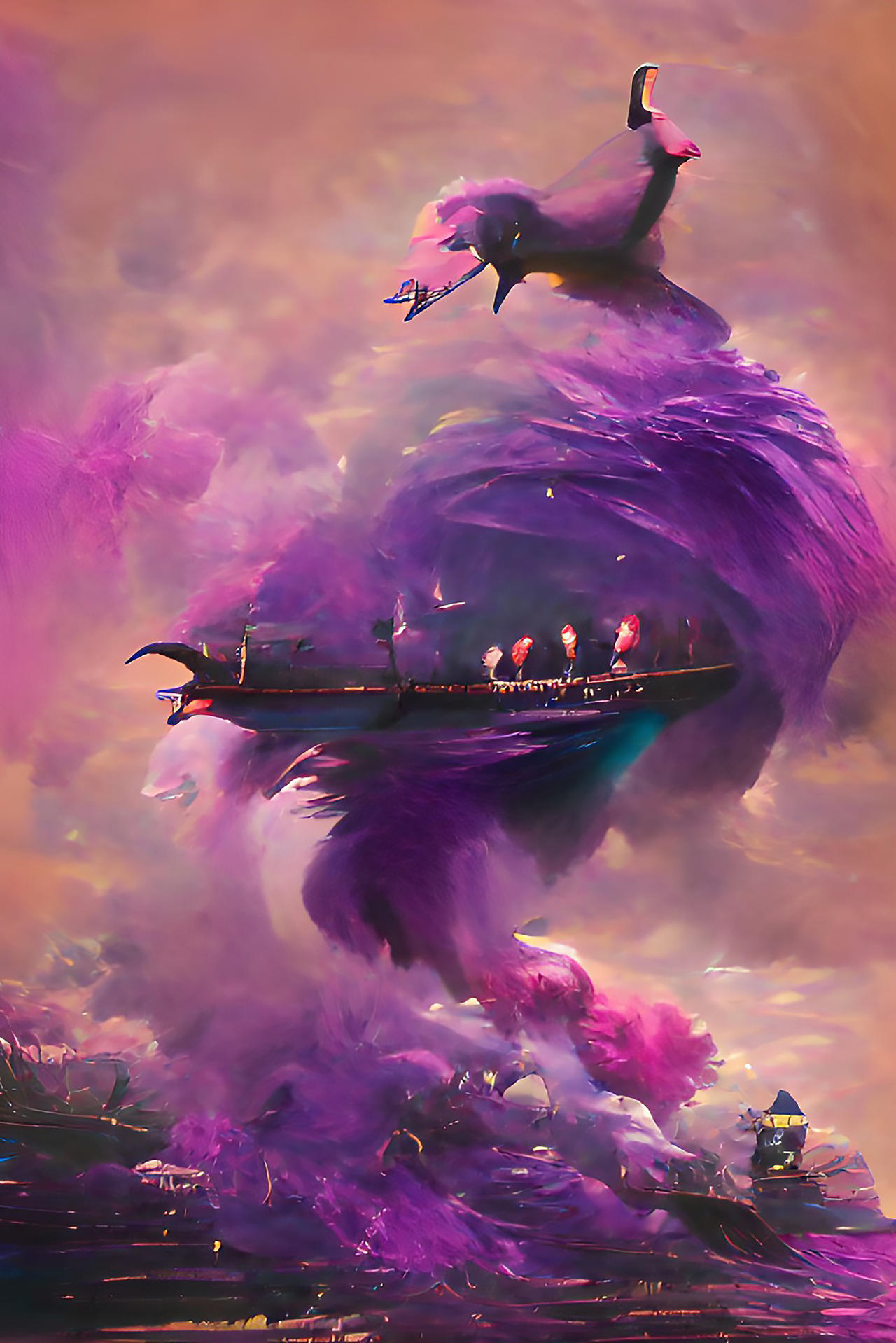 Flying purple people eater by DistortedViewImagery on DeviantArt