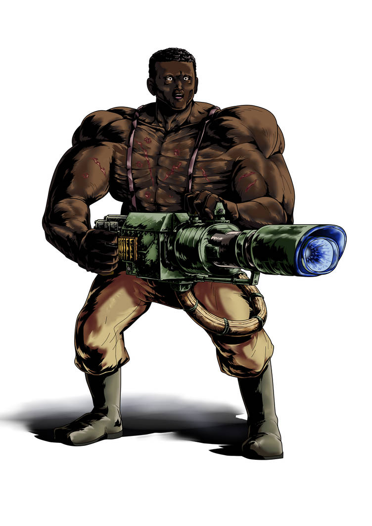 Commission very buff imperial guard by spazzz14 on DeviantArt