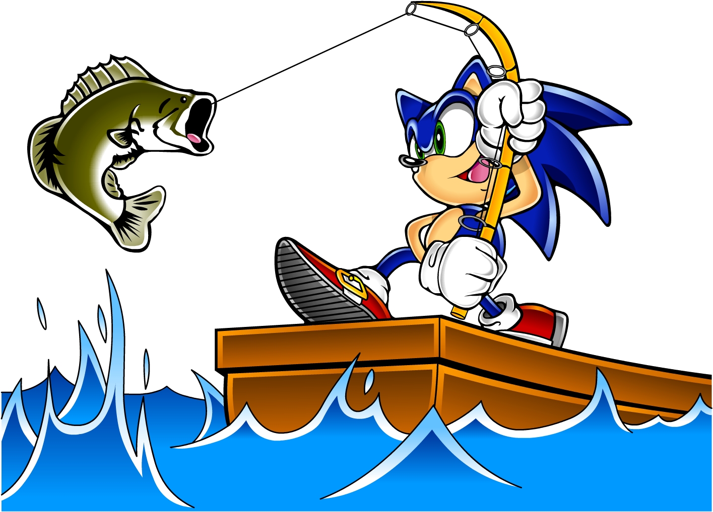 Sonic Fishing by Patorik on DeviantArt