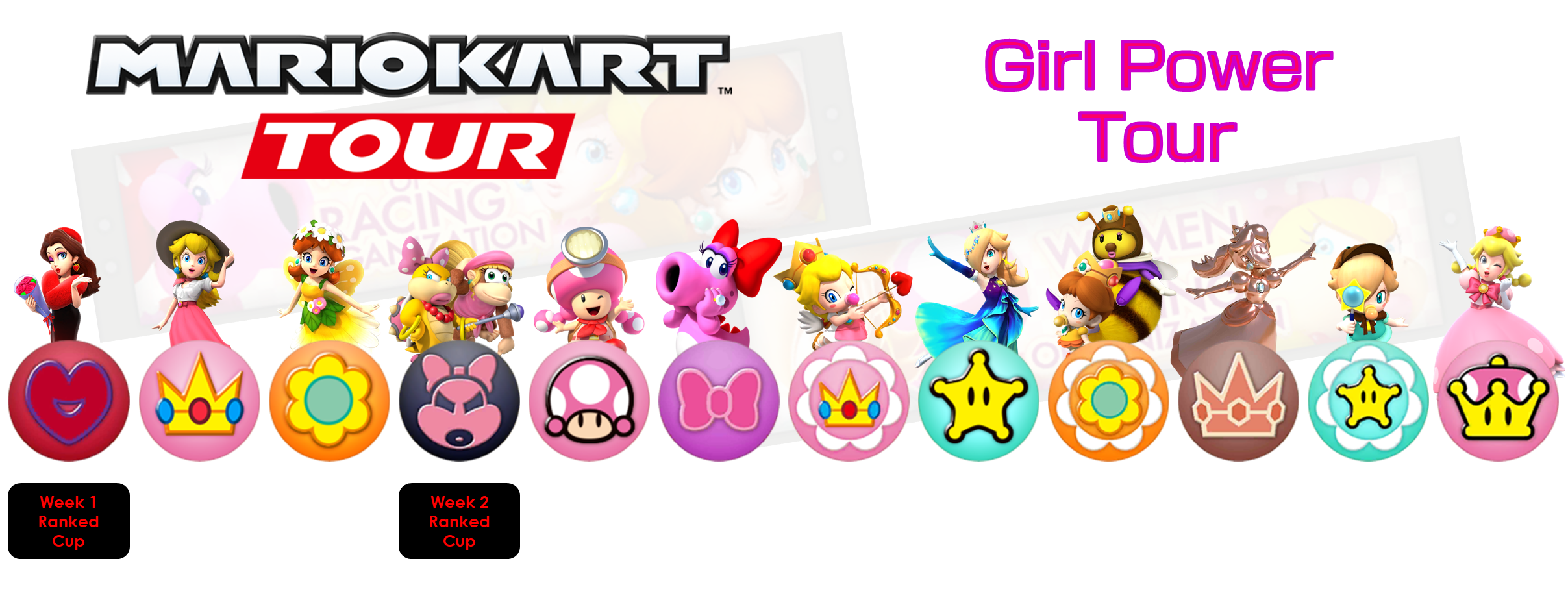 Mario Kart Tour - Girl Power Tour by mrbenio on DeviantArt