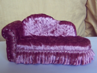 Dark rose sofa