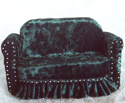 Green sofa