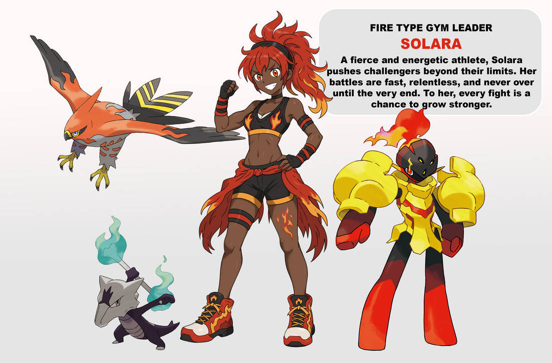 Meet Fire Type Gym Leader SOLARA By Daniel411491 On DeviantArt meet-fire-type-gym-leader-solara-by-daniel411491-on-deviantart