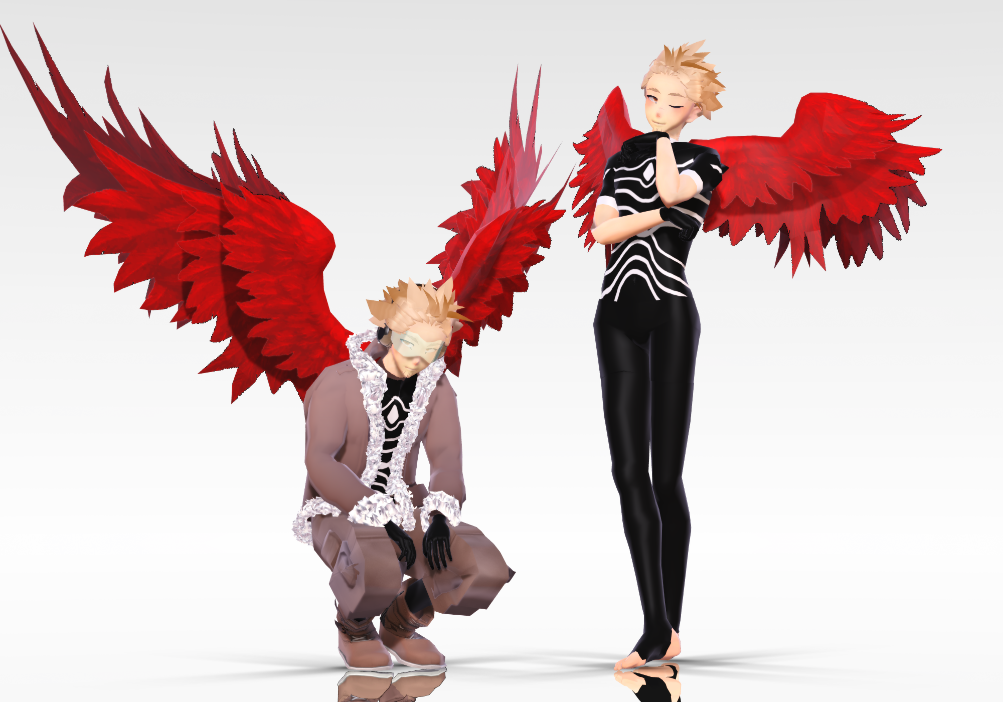 MMD x BNHA: Hawks WIP