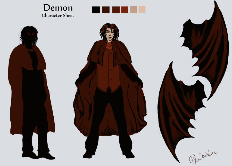 Demon Reference Sheet Demon Character Sheet by Arialessa on DeviantArt