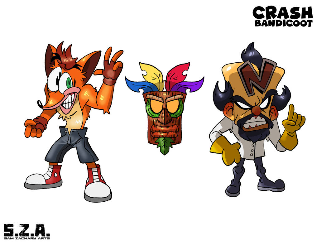 Crash Bandicoot Characters By SamZacharyArts On DeviantArt crash-bandicoot-characters-by-samzacharyarts-on-deviantart