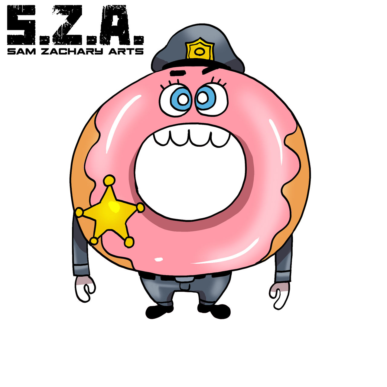 Donut Cop by SamZacharyArts on DeviantArt
