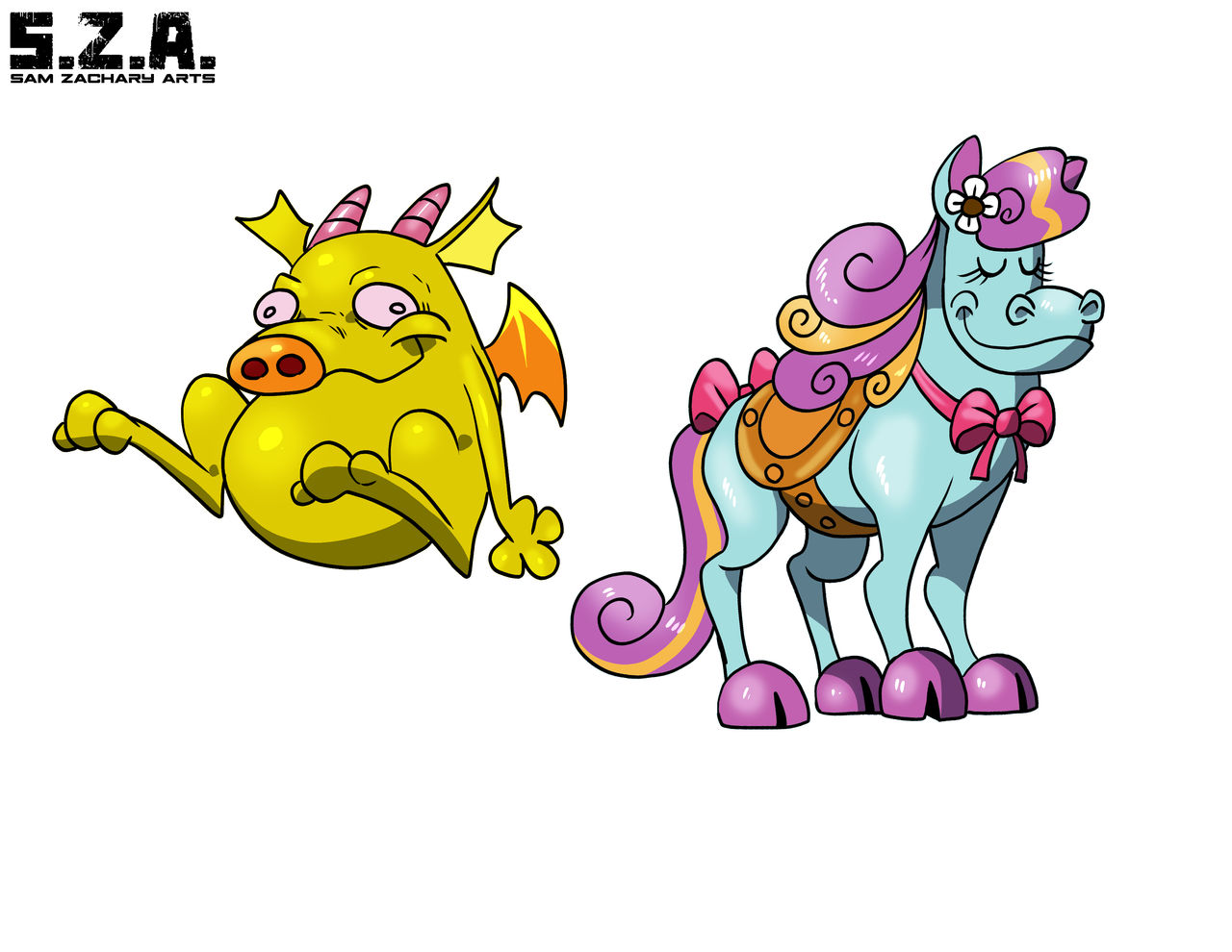 Faffy Faffy and Twinkle the Marvel Horse by SamZacharyArts on DeviantArt