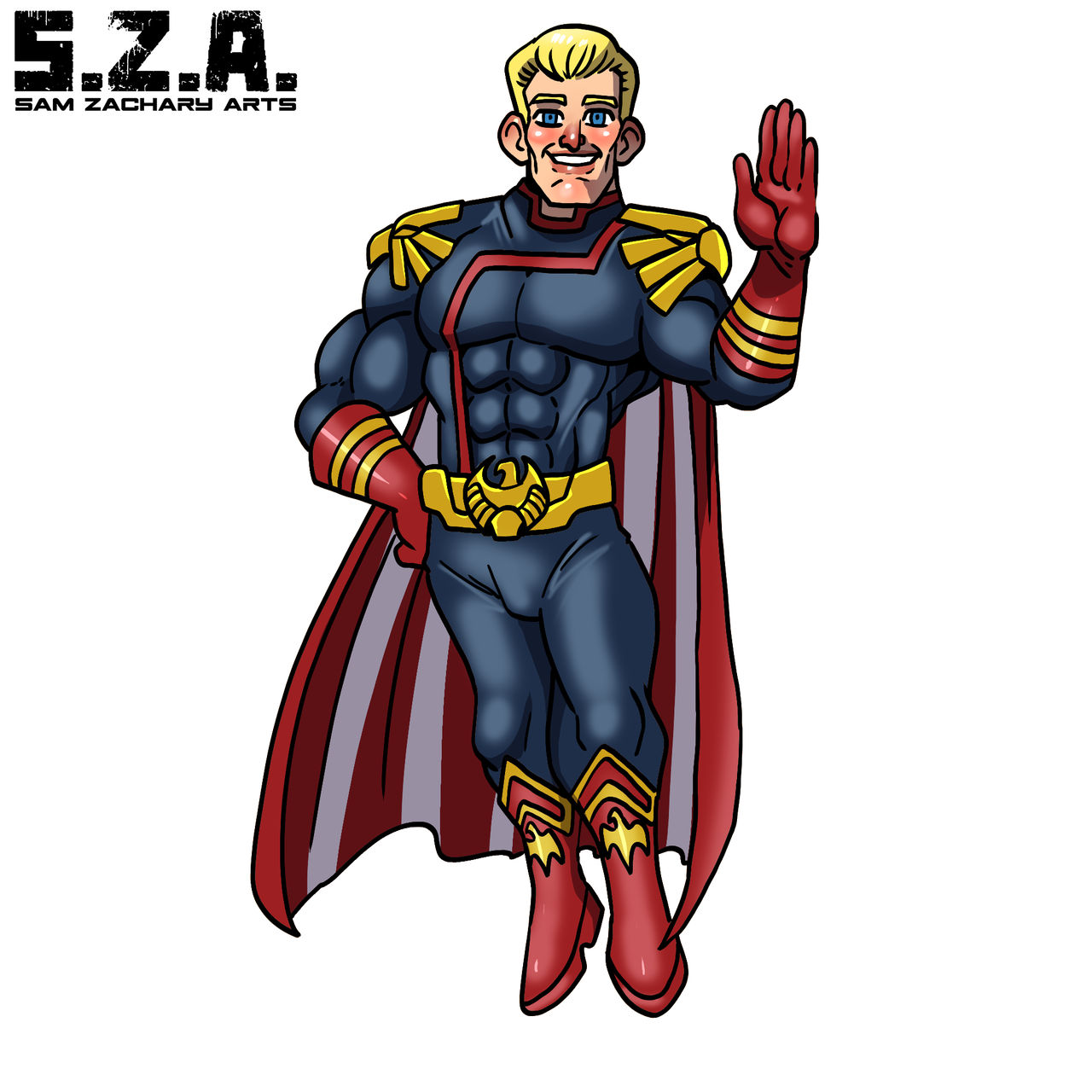 Homelander Back Side Homelander by SamZacharyArts on DeviantArt
