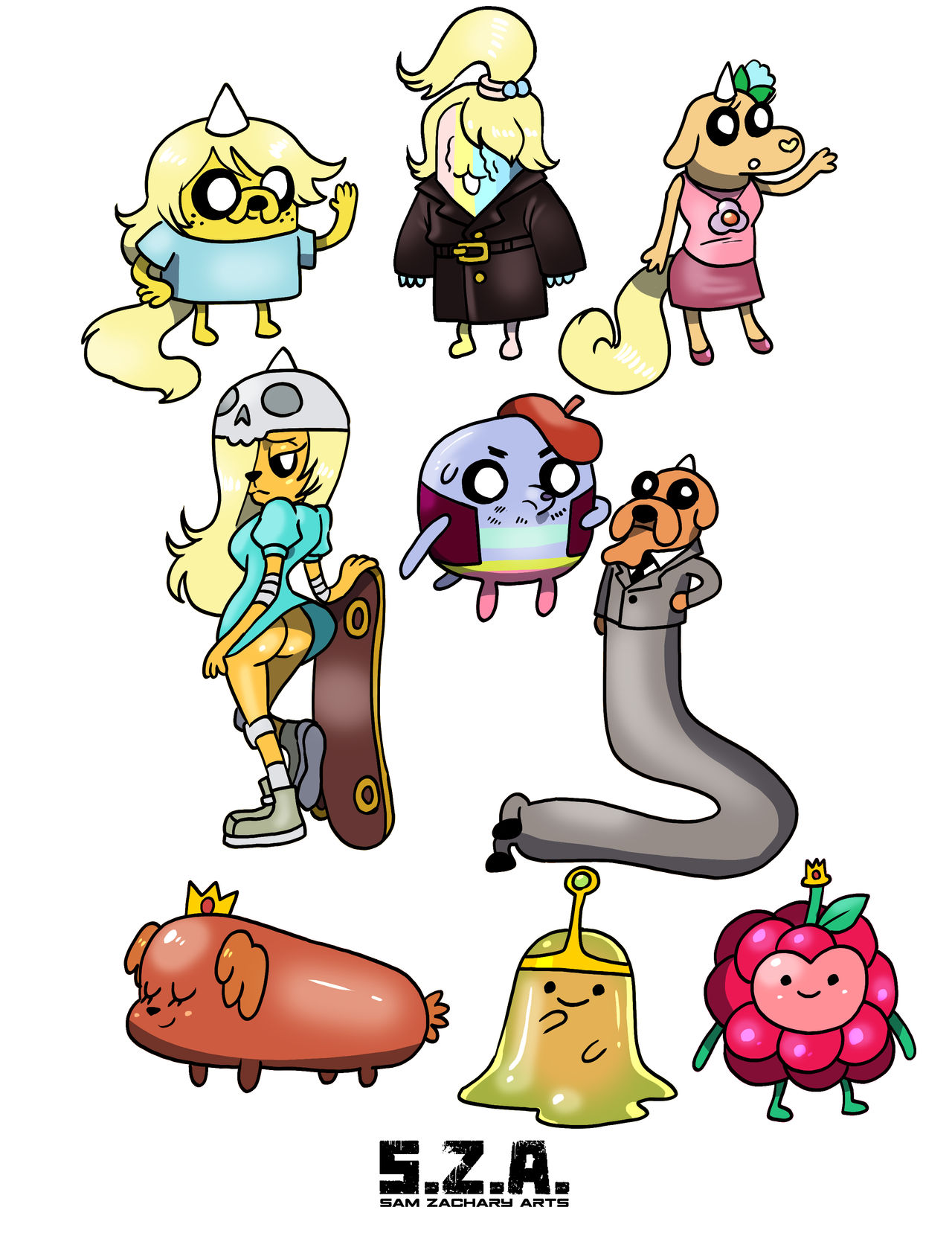 Adventure Time Characters 4 by SamZacharyArts on DeviantArt