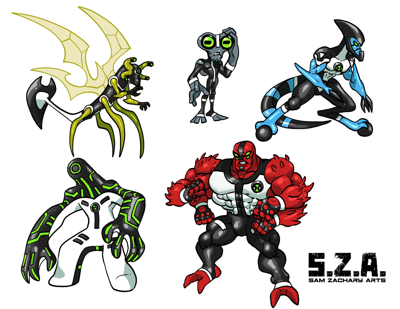 Deviantart Alien Types Alien Art by SamZacharyArts on DeviantArt