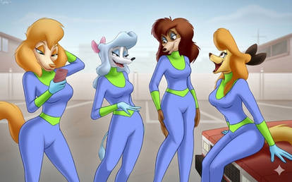 Disney Dogs girl in undersuits mira nova