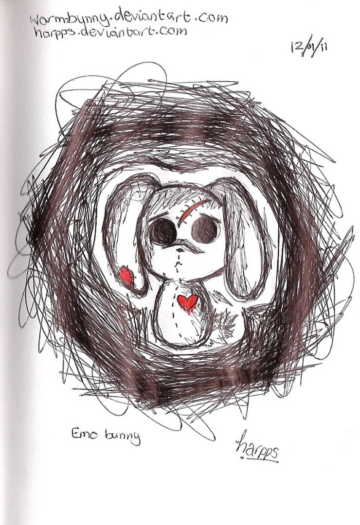 Emo Bunny by harpps on DeviantArt