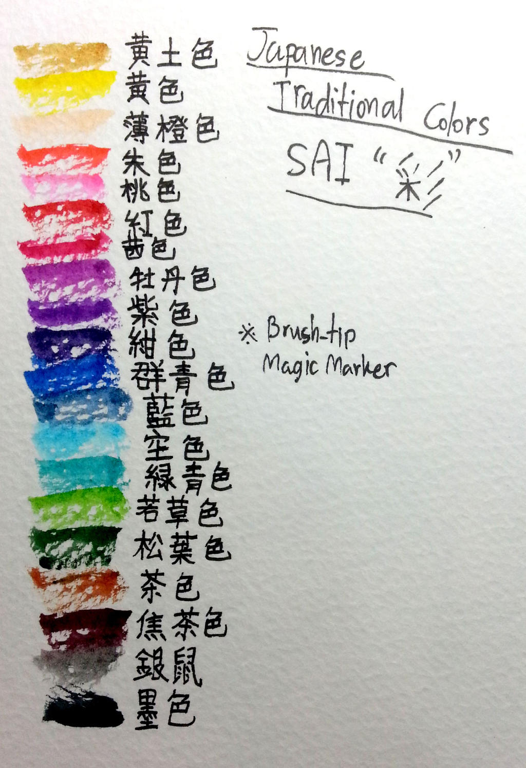 Color Wheel In Japanese Colours Reference: Japanese Traditional Colors by crazytreasurestudio ...