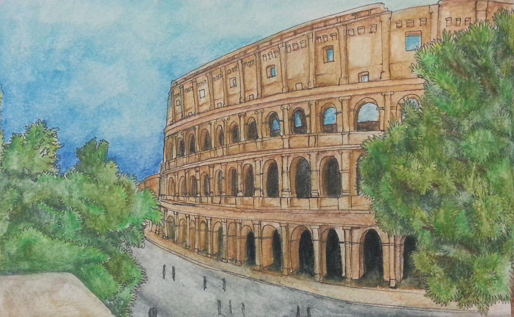 Coliseum Workart Colosseum by crazytreasurestudio on DeviantArt