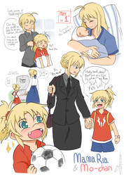 Single mom Arturia and little Mordred