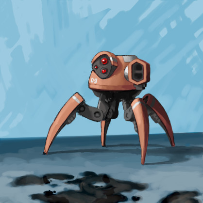 'Slider' Robotic Sentry by ZackF
