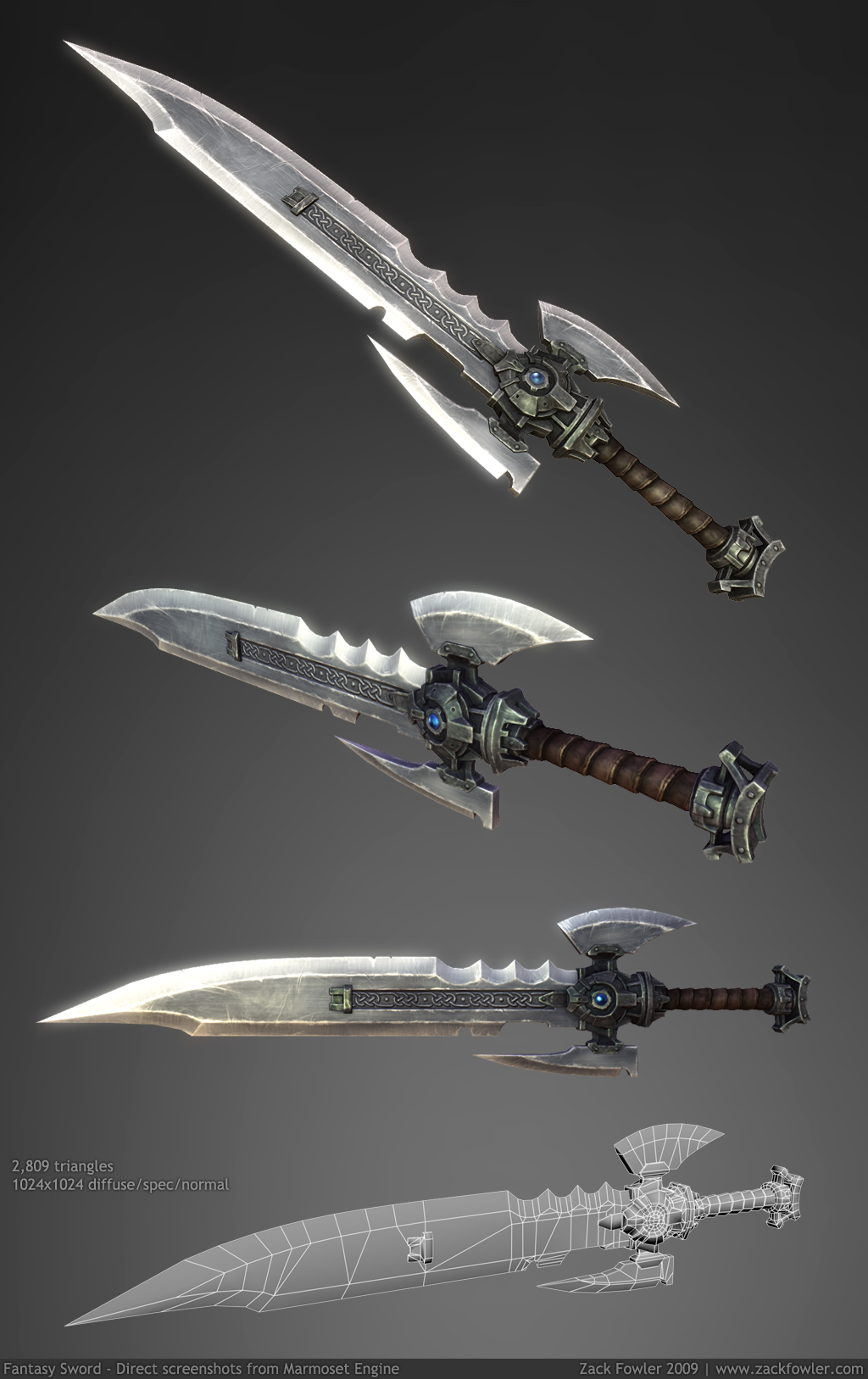 Impractical Weapons Somewhat Impractical Sword 3D by ZackF on DeviantArt