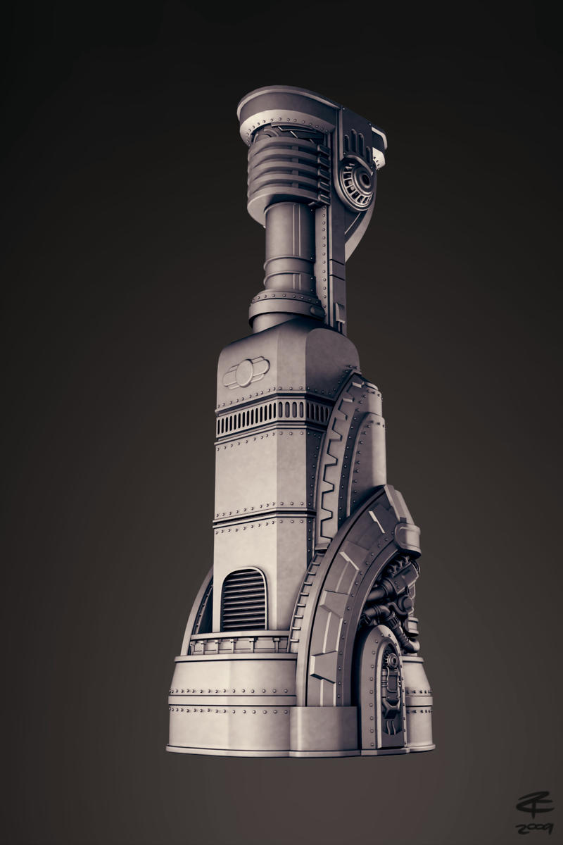 Art Deco Tech Column HP by ZackF on DeviantArt