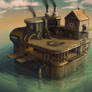 Steampunk Oil Rig