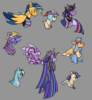 Royal Family of Equestria (FlashxCocoxTwilight)