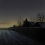 Winter nightfall