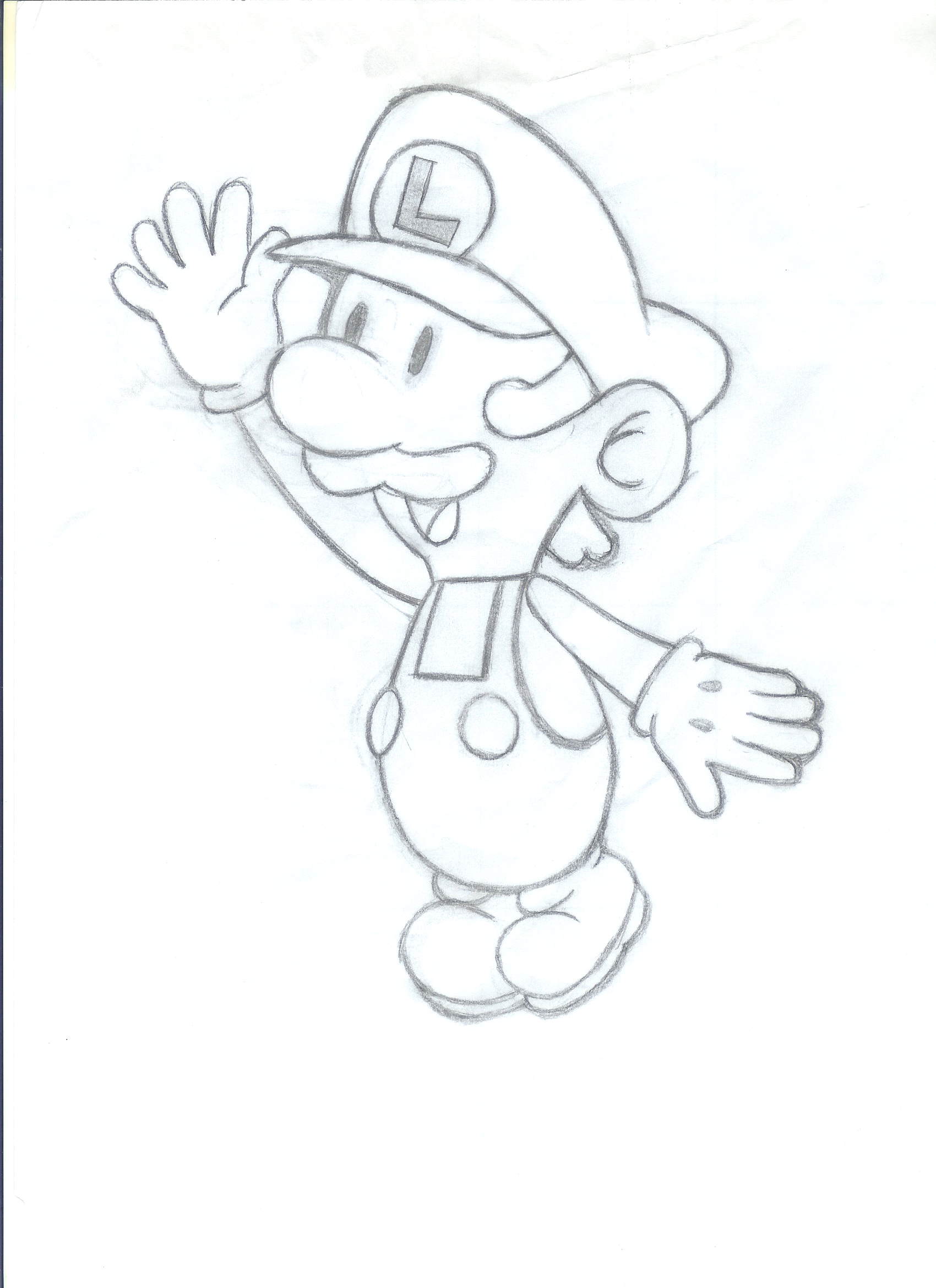 Paper Luigi Sketch