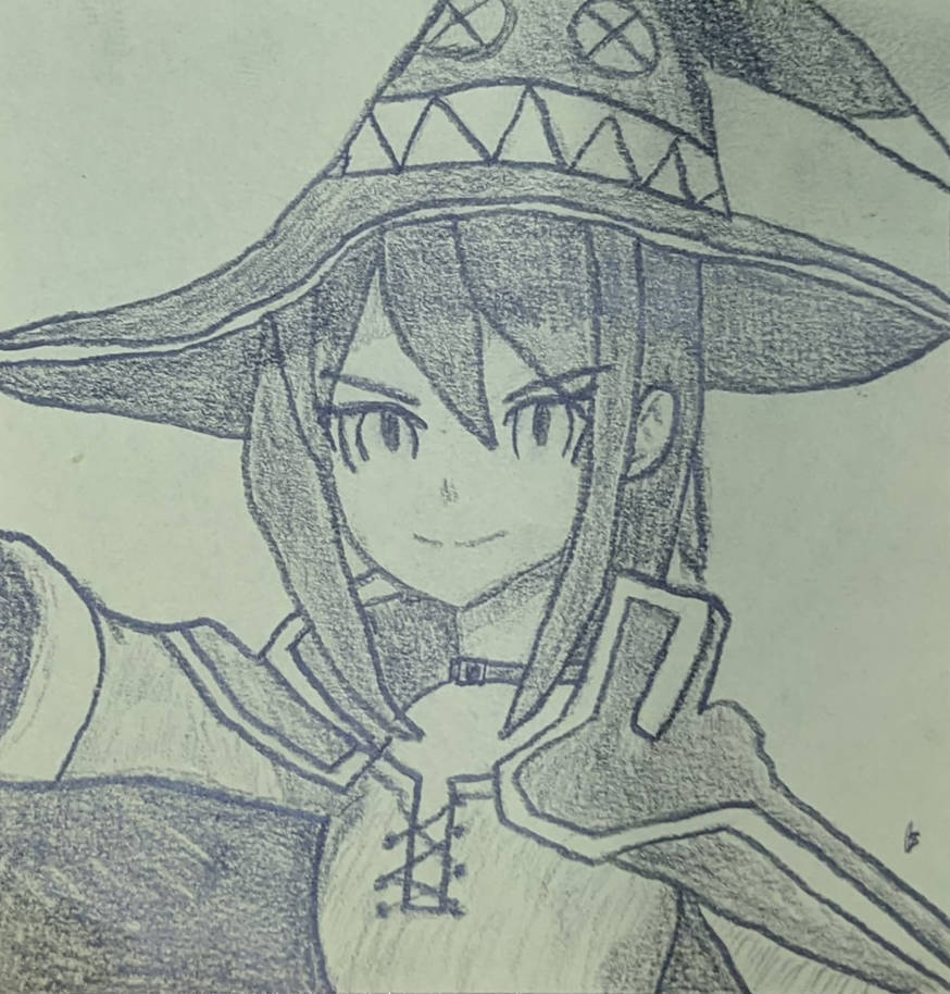 Megumin Draw Megumin Sketch by SpiritSage124 on DeviantArt