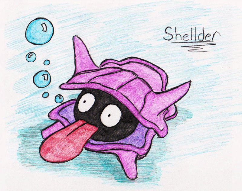 90 - Shellder by ScaryStrixx on DeviantArt