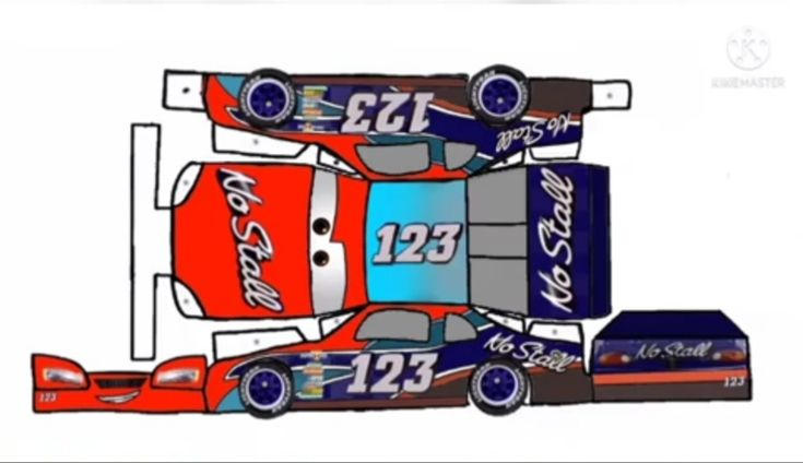 Todd Marcus #123 (Cars 3) Papercraft by ramerize0106 on DeviantArt