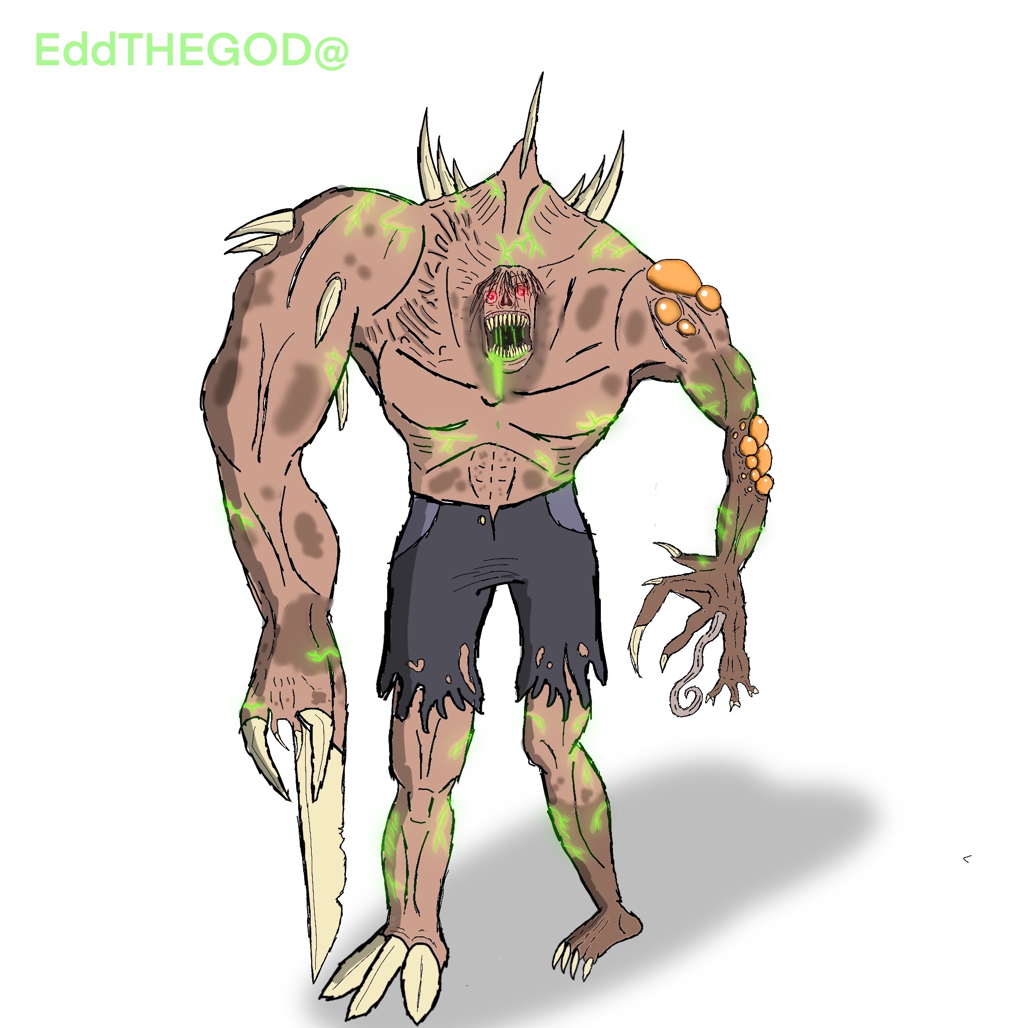 Mutant Humanoid Mutant Human 1 by EddTHEGOD on DeviantArt