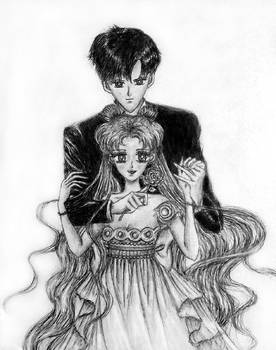 Sailor Moon and Tuxedo Mask