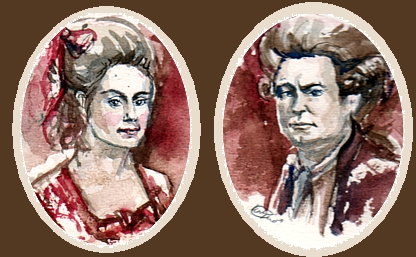 Miniatures of Alex and Gene