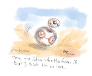 BB8 - Rolling, rolling, rolling on the desert.