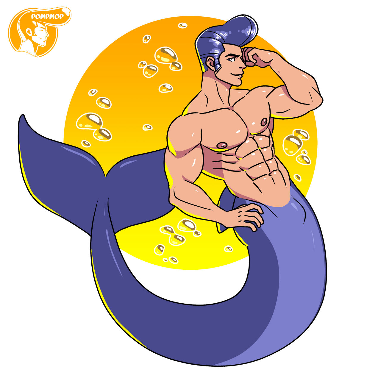 6 Mermen Sketch Merman 25.03.13 by PompMop on DeviantArt