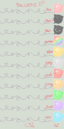 Kitty Balloons by Fuzzi-Wuzzi Kitty Balloons by Fuzzi-Wuzzi