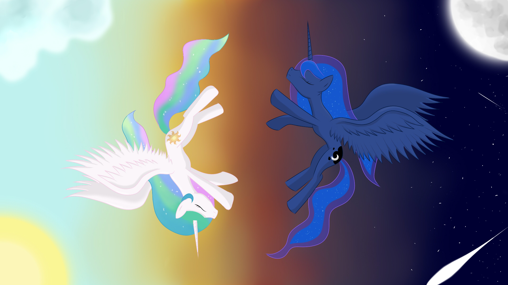 Day and Night - Celestia and Luna