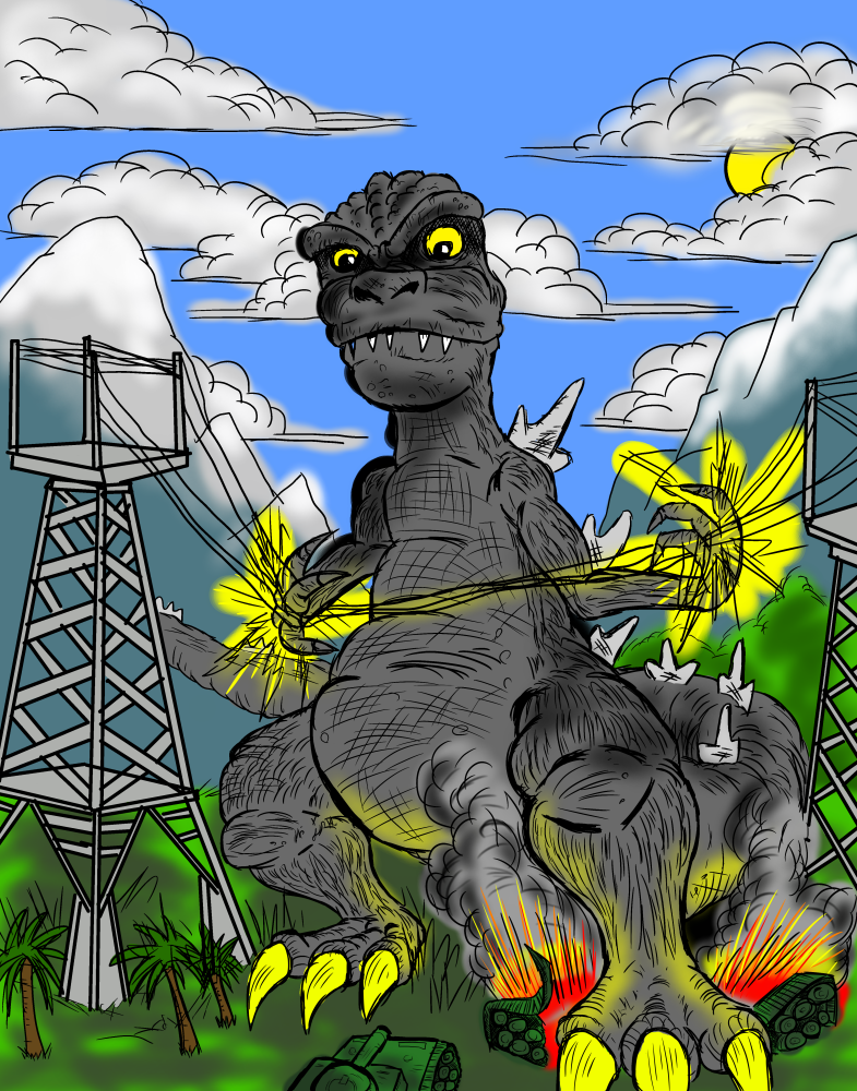 Godzilla and the Zippy Zap wire things.