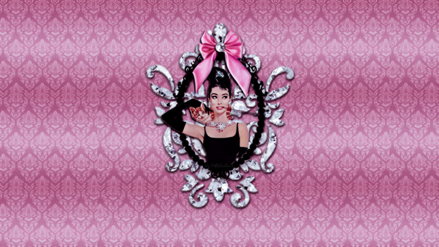 Audrey Hepburn Damask by MlleBarbie03