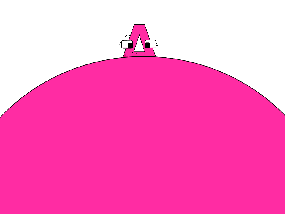 A from Bosnian Alphabet Lore inflated by ARTYNOTES24 on DeviantArt