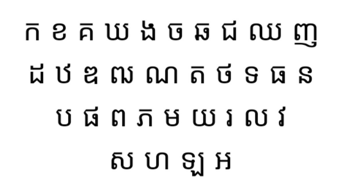 Khmer Alphabet by ARTYNOTES24 on DeviantArt