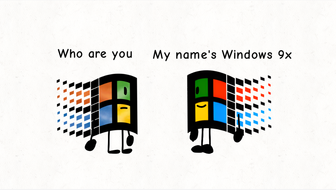 Windows 95 meets Windows 9x by ARTYNOTES24 on DeviantArt