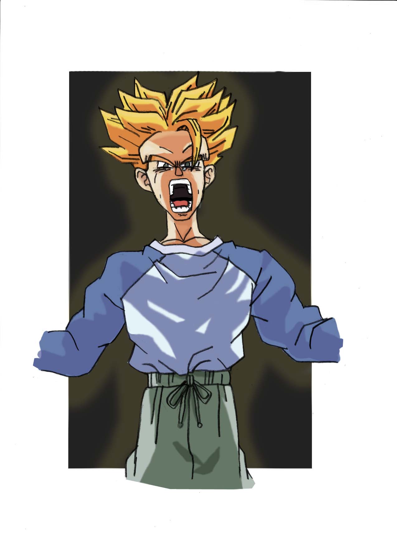Trunks SSJ Rage by noctipatronus on DeviantArt