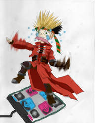 Vash playing DDR again