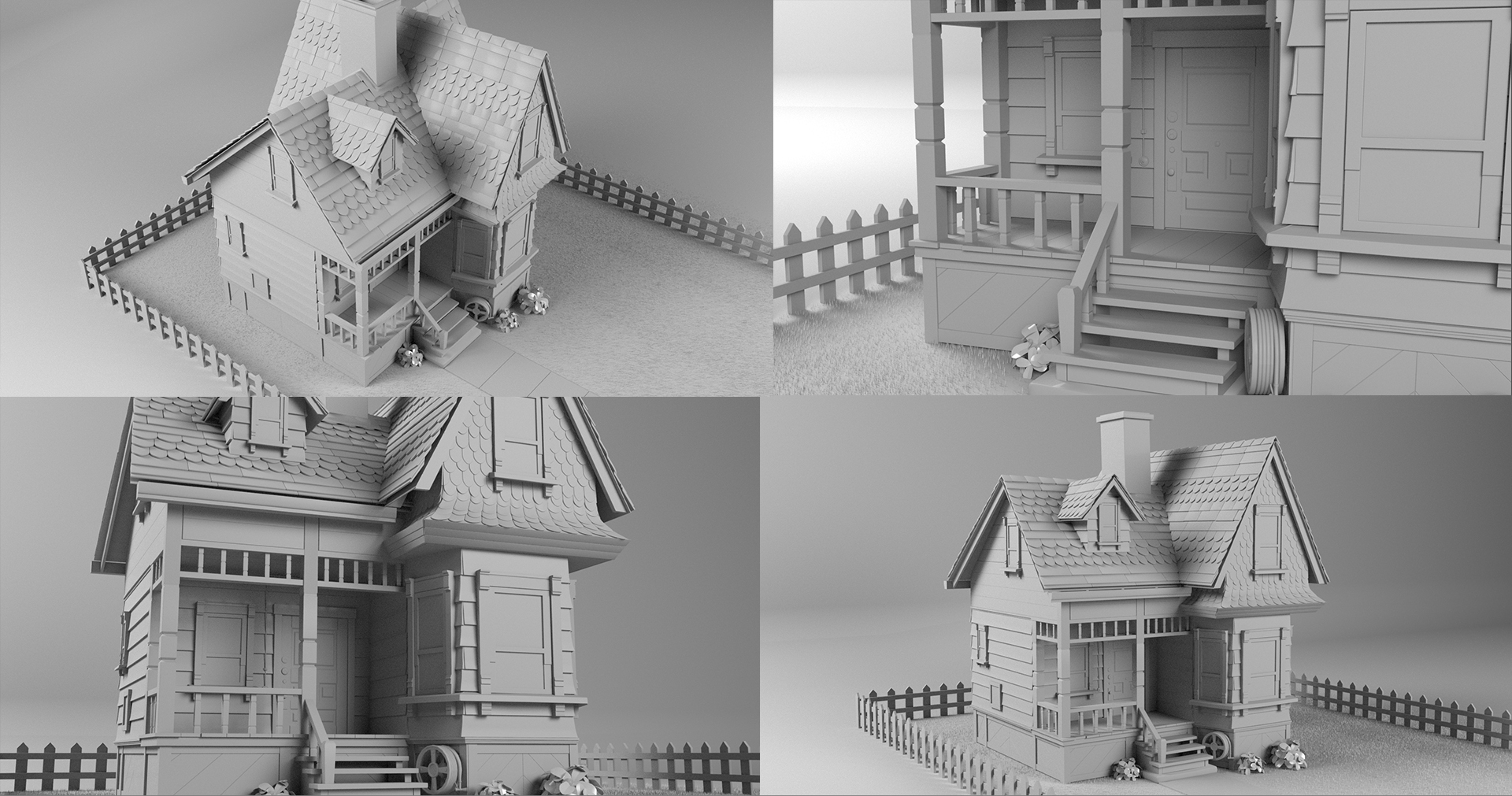 Blender: Pixar's Up house - 3D model by raya.creates (@raya.creates)  [e20688b]