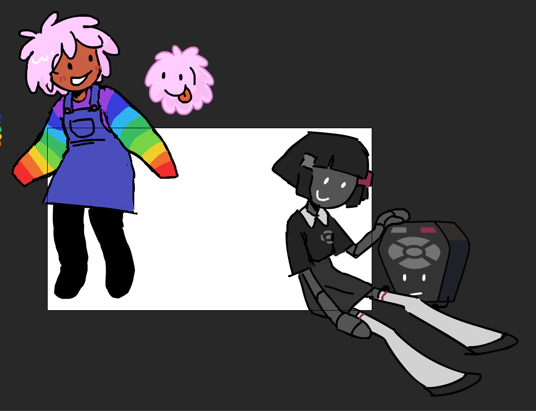 object human flash doodle: puffball and remote by sheep-kinta on DeviantArt